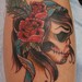 Tattoos - Zombie Gypsy skull - 53015
